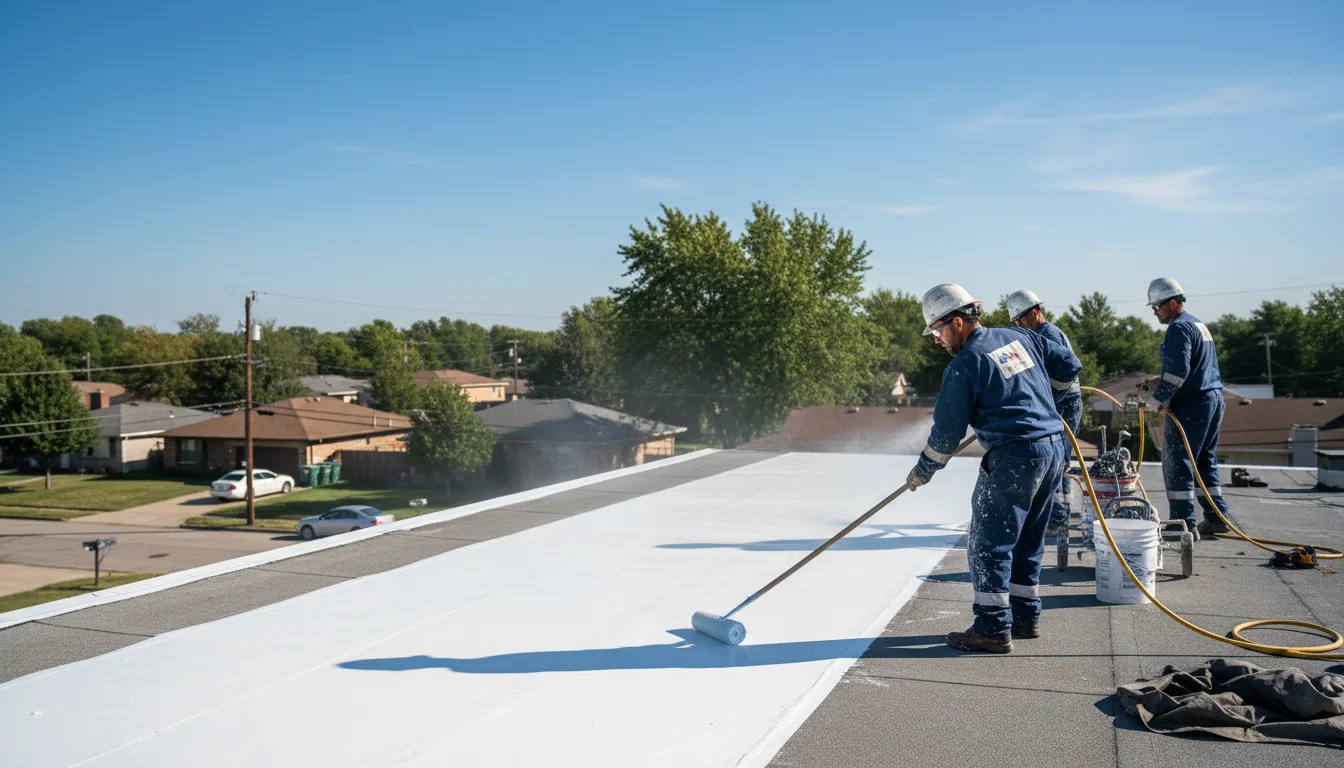 Commercial roof coating in Hiller, PA near me